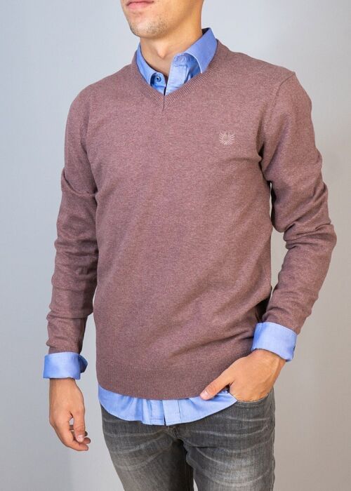 BENDORFF - Basic Pullover V-neck | Purple-239
