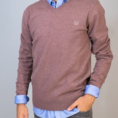 BENDORFF - Basic Pullover V-neck | Purple-239