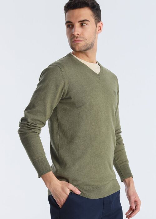BENDORFF - Basic Pullover V-neck | Green-277