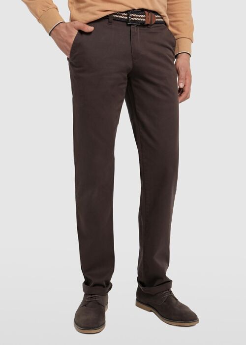 BENDORFF - Basic Trousers with BeltBrown-189