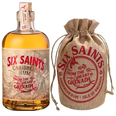 SIX SAINTS RUM 41.7% Gift Bag