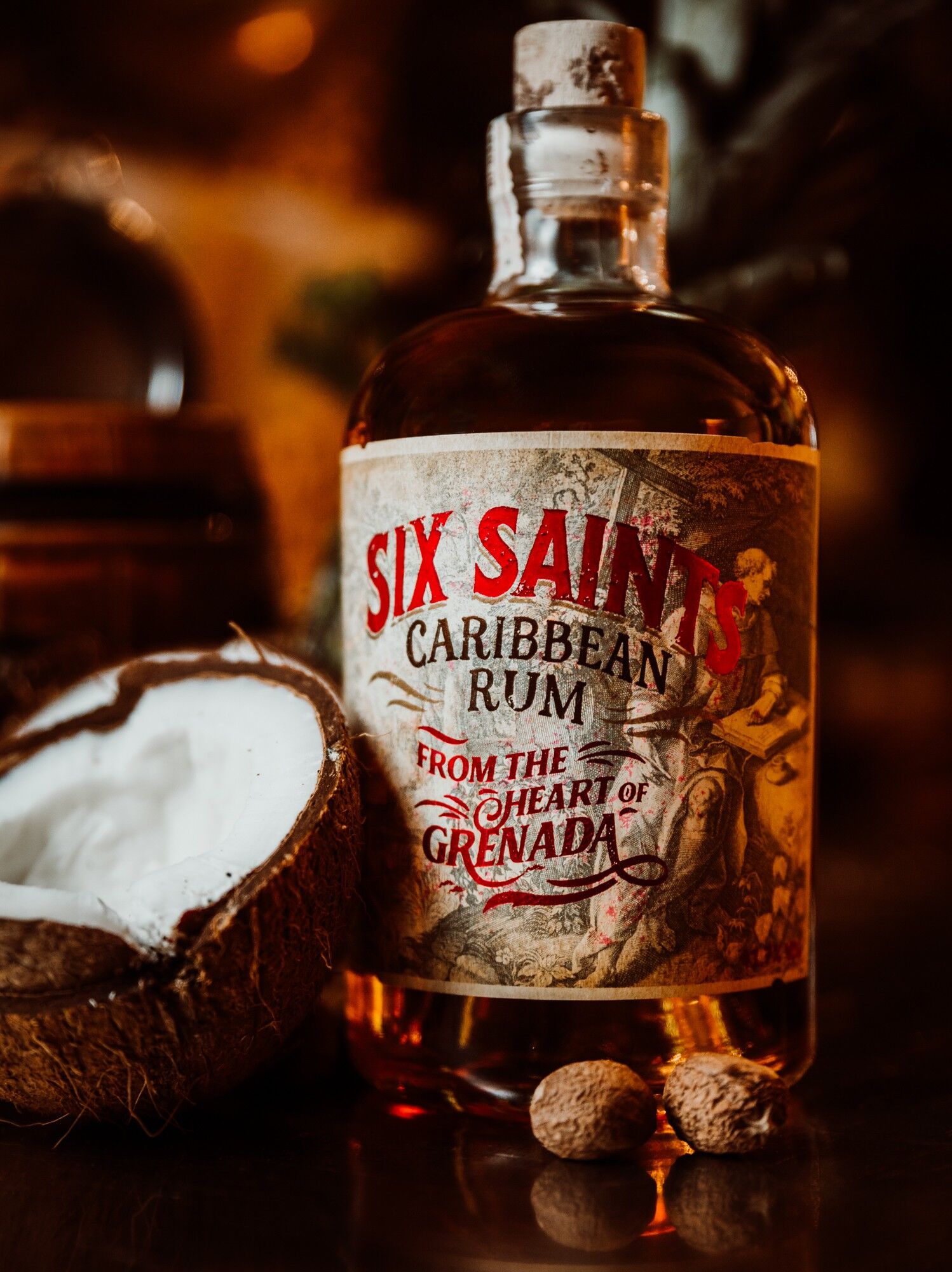 SIX SAINTS RUM 41.7% Gift Bag