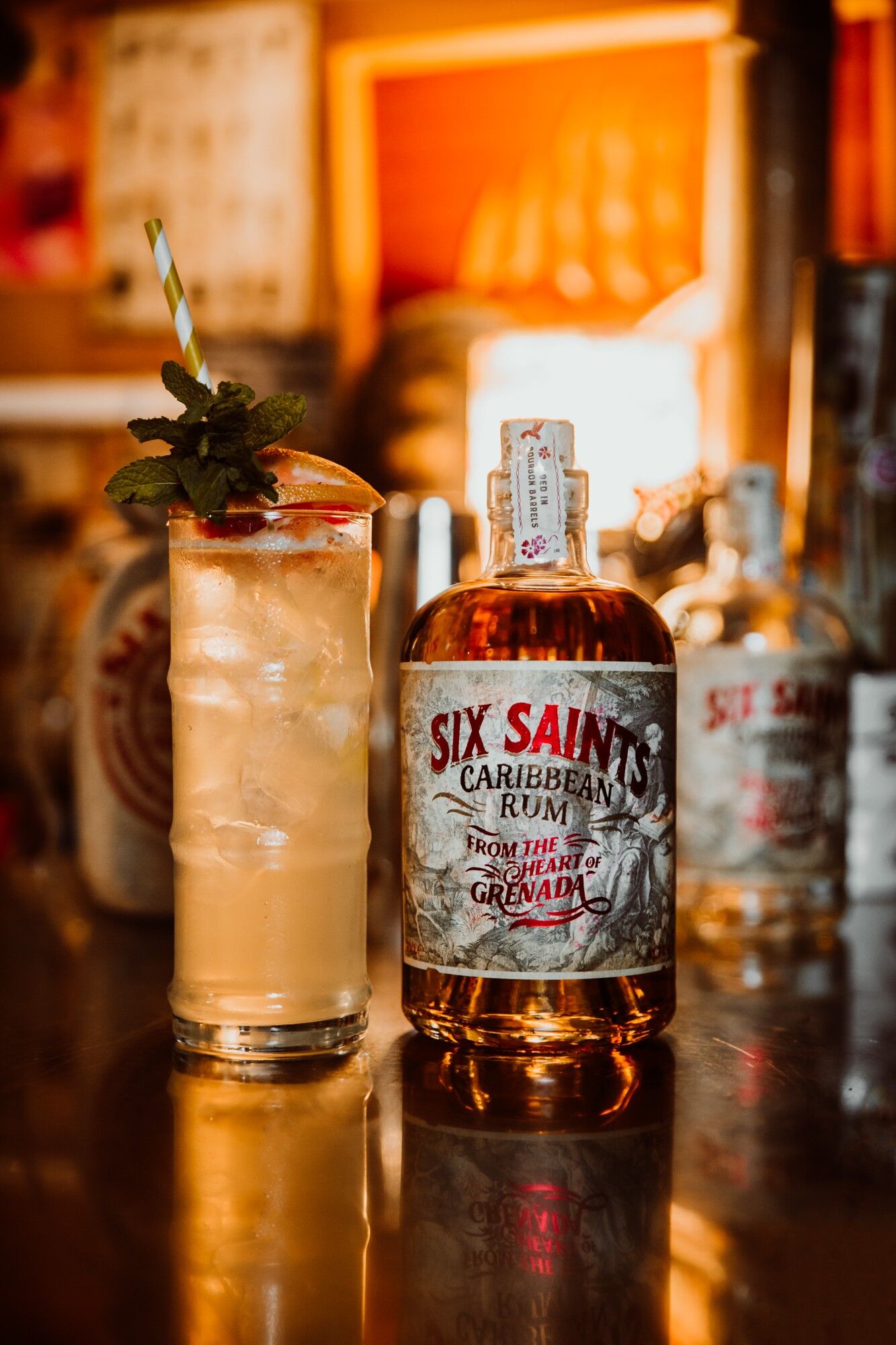 SIX SAINTS RUM 41.7% Gift Bag