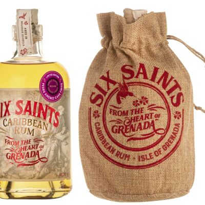 Six Saints Rum- Pedro Ximénez Cask Finish - Gift Bag 41.7% 70cl.