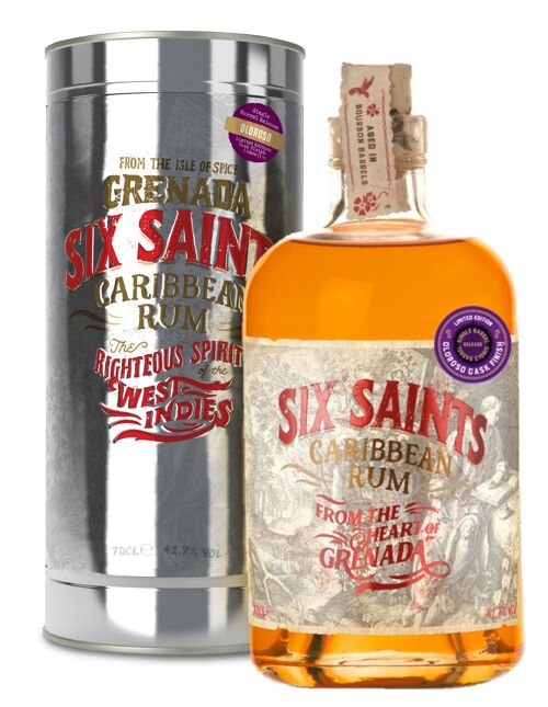 Six Saints Rum -  Oloroso Cask Finish -Tin Pack 41.7% 70cl.
