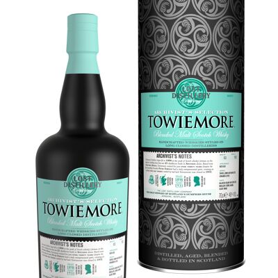 The Lost Distillery Company - Sélection Archiviste Towiemore, Boîte cadeau 46% 70cl