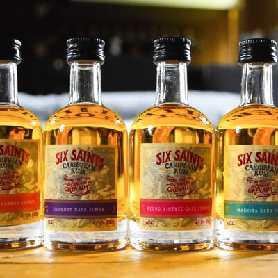 Rum Six Saints - finitura botte Confezione Regalo 4x5cl 41,7%