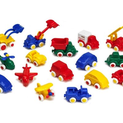Macchinine Viking Toys Mini Chubbies, 60 pezzi/set, 7 cm, 01129-M20