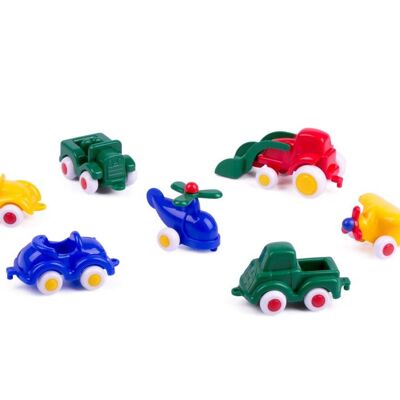 Viking Toys Cars Mini chubbies, 7 piezas, 7 cm, 81119