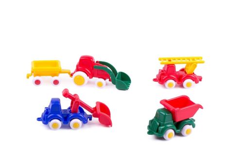 Viking Toys cars Mini chubbies construction, 5pcs, 7cm, 81135