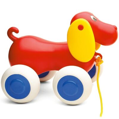 Perro de juguete para tirar de Viking Toys, 25cm, 1310-rojo