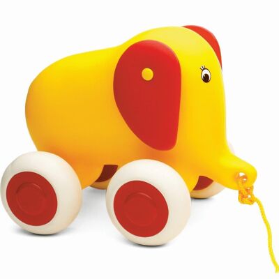 Viking Toys Pull toy elephant, 25cm, 1320-yellow