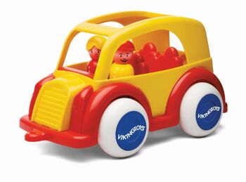 Viking Toys voiture Taxi avec 2 figurines, 25cm, 81260-jaune