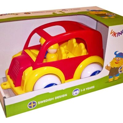 Viking Toys car Taxi with 2 figures, 25cm, 81260-red