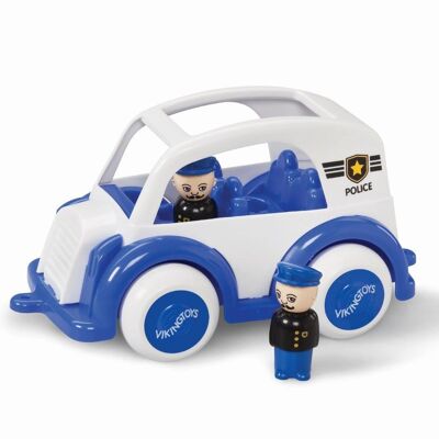 Viking Toys Auto Jumbo Polizeiauto und 2 Figuren, 25cm, 81267