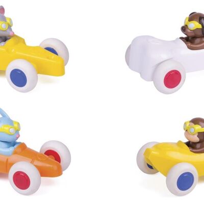 Coches de juguetes vikingos Cute racers, 4pcs / set, 14cm, 1360