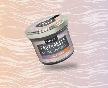 Truthpaste Dentifrice 100% Naturel & Bio - 100ml Fenouil & Orange Charbon 3