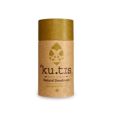 Kutis Skincare Natural Deodorant - Complete Organic and Zero Waste Deostick - Lemongrass & Teatree