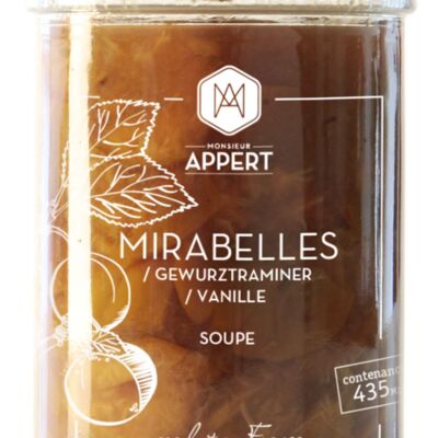 Mirabelles/Gewurztraminer/vanille - soupe dessert