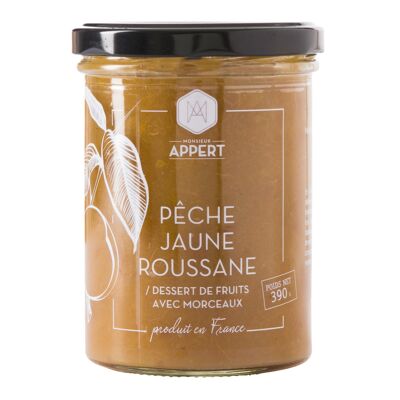 Pêche Jaune Roussanne - Dessert de fruit avec morceaux