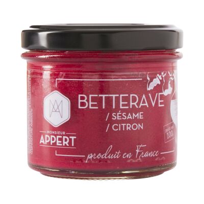 Crème apéritif betterave/sésame/citron