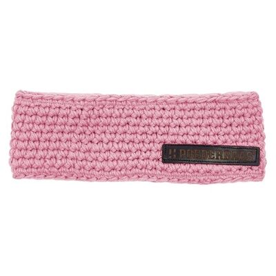 Hoofdband met fleece - roze