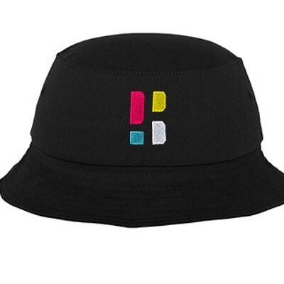 Kleurrijk PB Logo Bucket Hat - Zwart