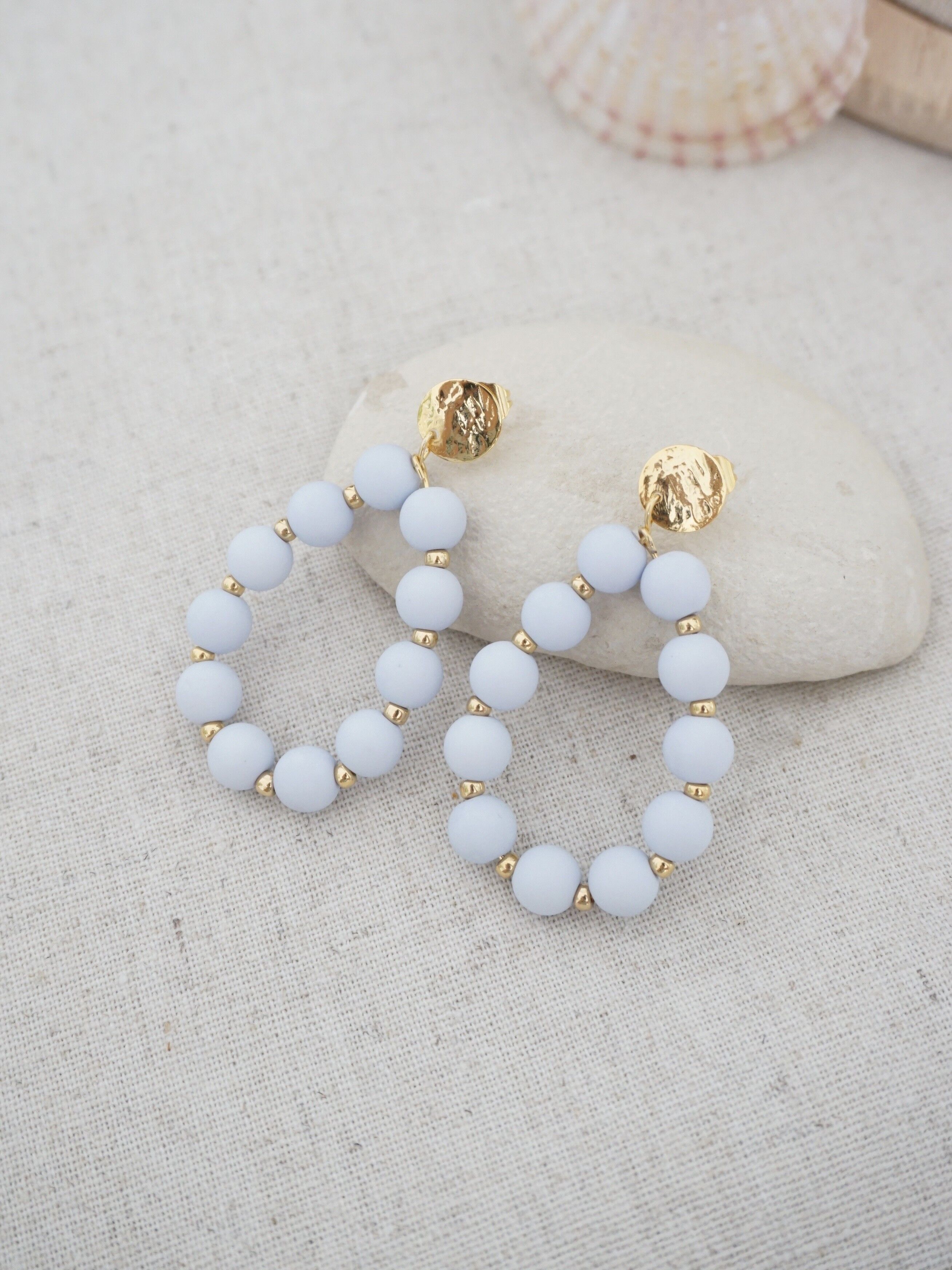 REGENBOGEN Ohrringe Himmelblau