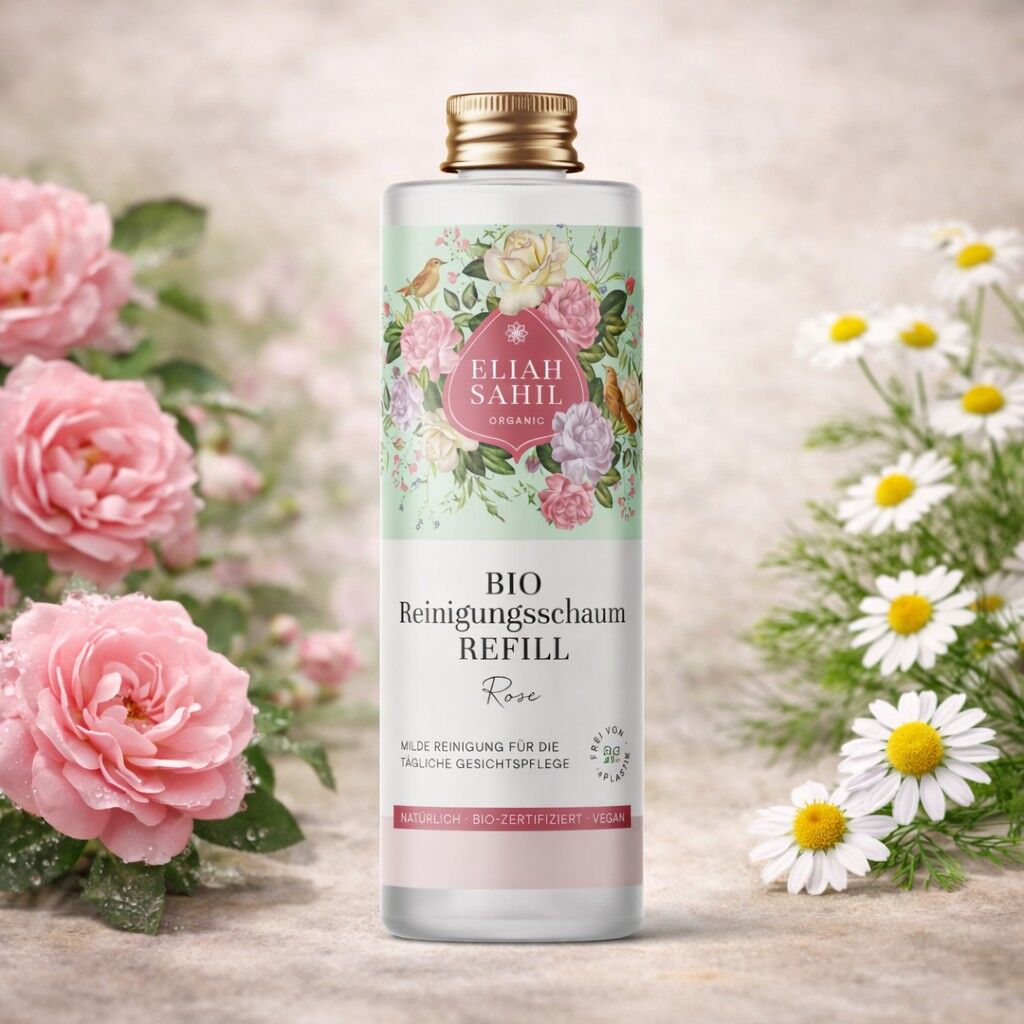 Bio-Reinigungsschaum Rose 100 ml Nachfüllung