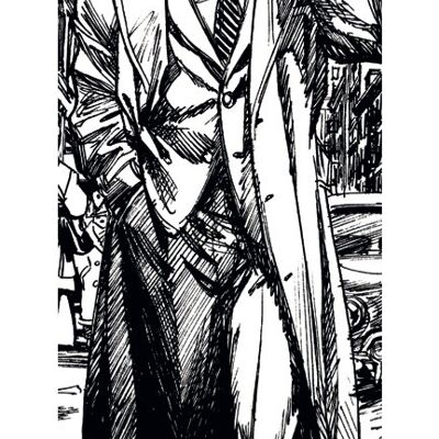 Marque-page papier blacksad blanc et noir