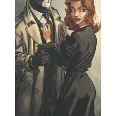 Marque-pages papier blacksad couple