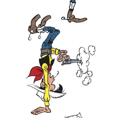 POSIZIONI DI TIRO SEGNALIBRO DI CARTA LUCKY LUKE
