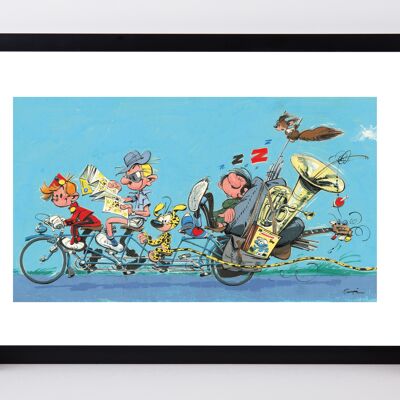 CARTEL EN SALIDA BICICLETA GASTON 60 POR 40 CM