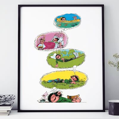 GASTON LAGAFFE REVES POSTER