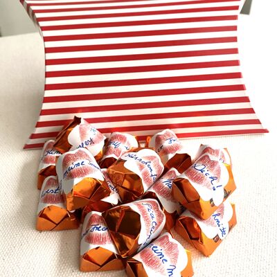 Netti Li Jae® Aufkleber Set für Ferrero Küsschen | Küsschen nicht im Set| Kreative Dankeschön Geschenke | Kussvorrat zum selbstbeschriften
