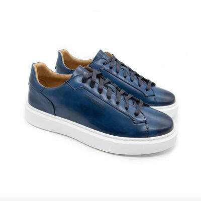 Handmade Italian Mvagrippa Sneakers - True Blue