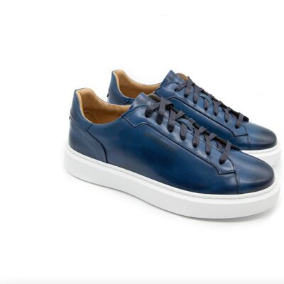 Handgefertigte italienische Mvagrippa Sneakers - True Blue