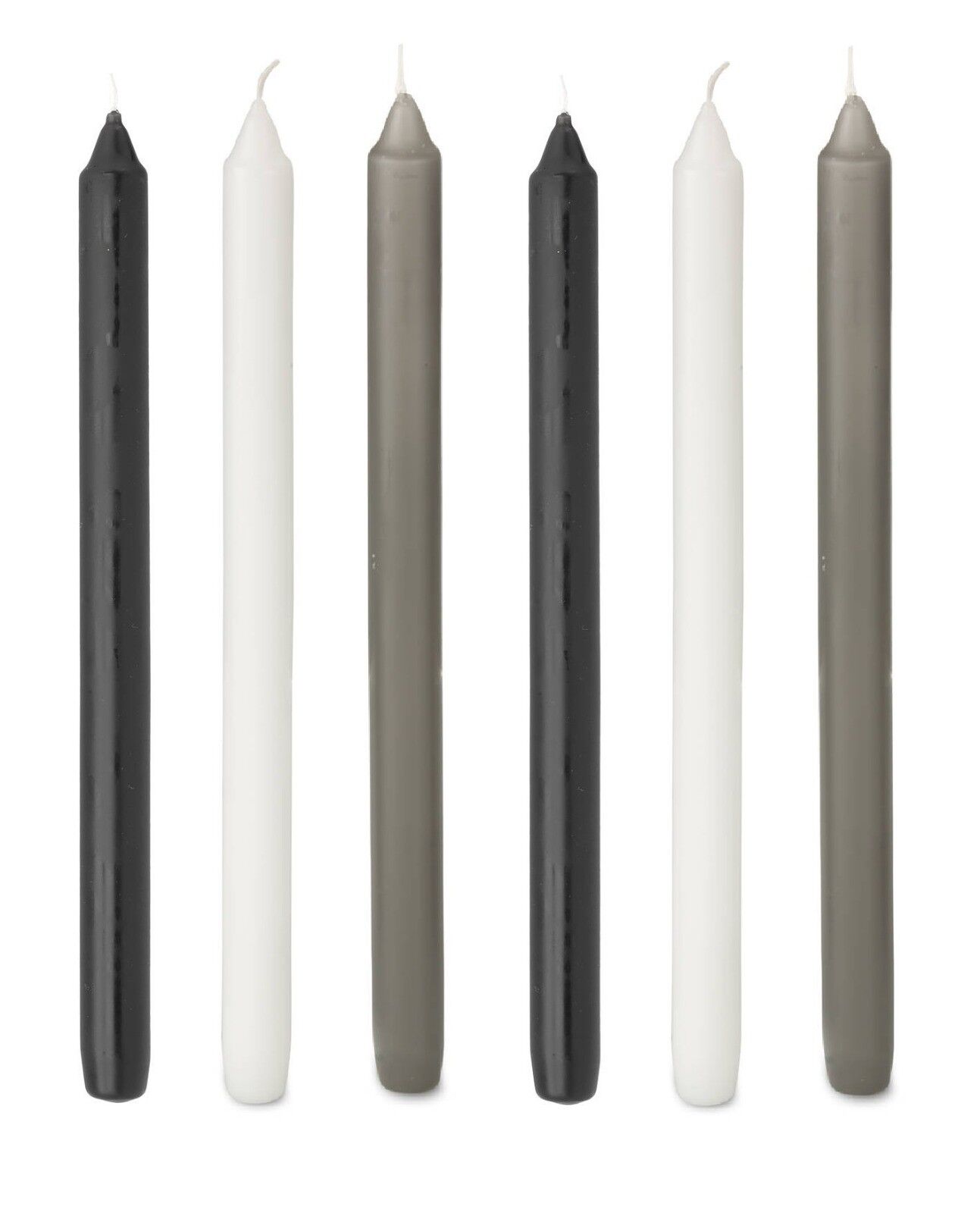 Cactula lange Dinnerkerzen glänzend 2,2 x 29 cm 6 STK in 3 Farben | Schwarz-Weiß-Fotografie