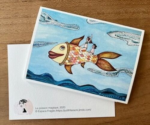 Carte postale - La pêche magique