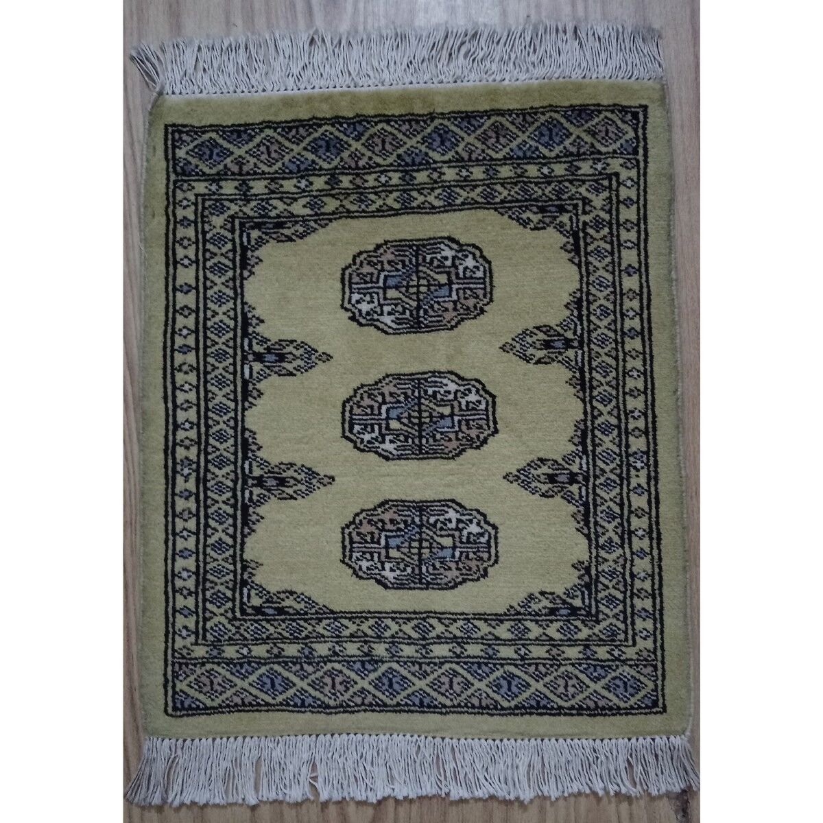 Tappetino di mirto Bandicoot annodato a mano Bokhara