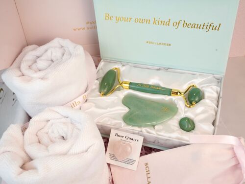 Luxury Self Care Pamper Gift Set-Jasper Jade Luck Bundle