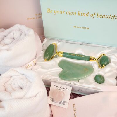 Luxury Self Care Pamper Gift Set-Jasper Jade Luck Bundle