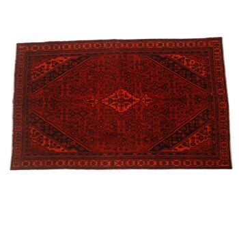 Tapis Heriz vintage foncé noué à la main bordeaux 2