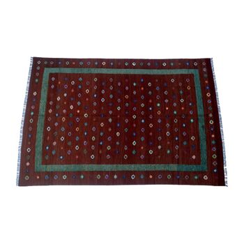 Tapis Kilim Rouge Rustique Berjista 3