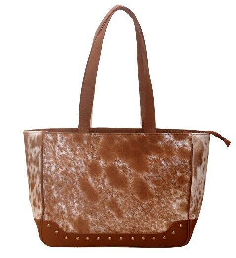 Borsa a tracolla in vera pelle di vacchetta Potters Clay