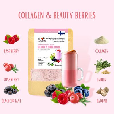BEAUTY COLLAGEN, Inulin & Super Berries
