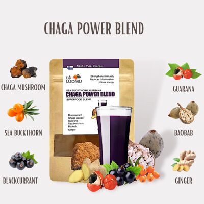 CHAGA POWER Blend with sea buckthorn and blackcurrant
