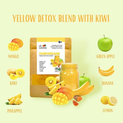YELLOW DETOX BLEND with kiwi fruit and mango