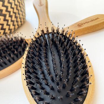 Brosse à cheveux en bambou démêlante Mindset Eco 2