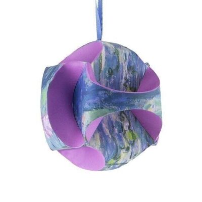 DIY Paper Christmas Ball , Monet, waterlilies